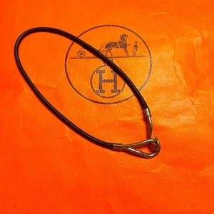 Hermès leather jumbo necklace